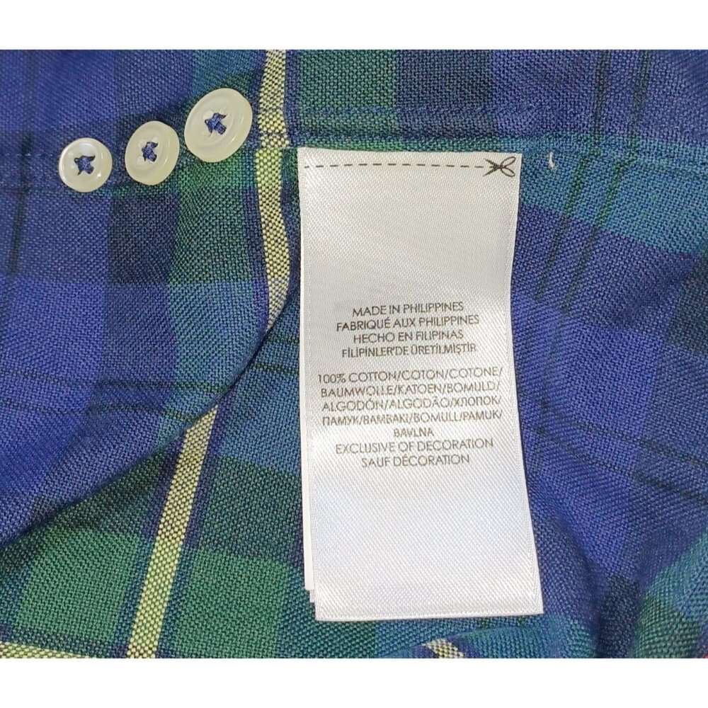 Ralph Lauren Cotton Plaid Button Down Shirt Mens M Classic Preppy Old Money - Picture 4 of 7